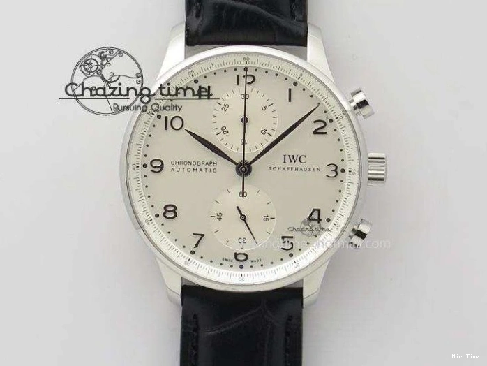 MIROTIME 0128 Fashionable Portuguese Real PR RG IW500701 ZF 1:1 Best Edition On Brown Leather Strap A52010 V 7302